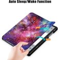 thumbnail image 3 of KOMI Slim case for Galaxy Tab A9+ A9 Plus（2023 Model: SM-X210/X215/X216） Smart flip Leather case 3-fold Stand Function Hard PC Back Cover, 3 of 5
