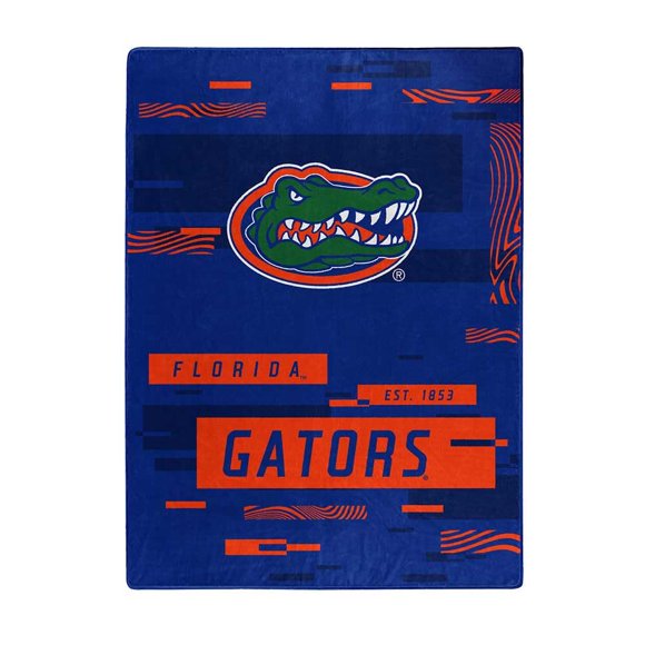 NORTHWEST ENTERPRISES NCAA Digitize Design Plush Raschel Thow Blanket 60""x80"" (Florida Gators)