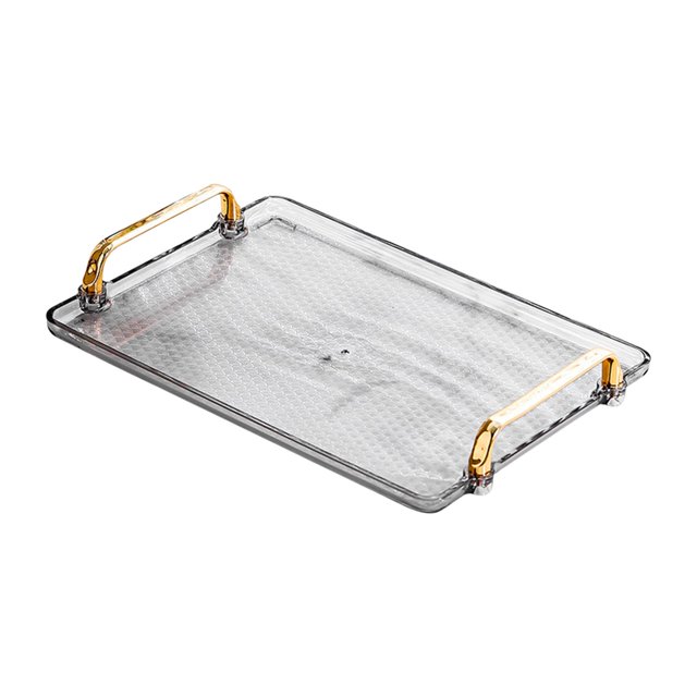 Decorative Tray Drinks Tea Cups Vanity Tray Entertaining Perfume Candle Tray for 30.5cmx22cmx4.5cm