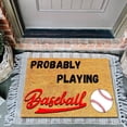 thumbnail image 2 of TIELUTT Front Door Game Welcome Mat Farmhouse Front Door Decorative Baseball Welcome Mat Fuzzy Living Room Rug Carpets for Living Room 8x10 Fuzzy Throws Carpets for Living Room 6 X 9 Area Rug and Set, 2 of 4