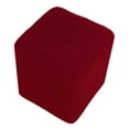 thumbnail image 1 of Housse Extensible pour Repose-Pieds Pouf Rectangulaire Housse de Repose-Pieds Rouge 09Red, 1 of 3