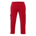 thumbnail image 2 of Mens Loose Cargo Pants Cual Drawstring Eltic Waist Wide Leg Athletic Sweatpants Outdoor Trousers, 2 of 5