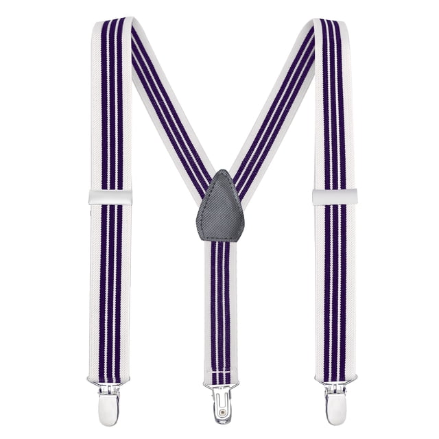 Buyless Fashion Adjustable Suspenders for Kids Toddlers Baby Elastic Solid Color 1 Inch - Y Back Design