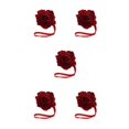 thumbnail image 3 of QualitChoice Rideau Tieback Punch-free Élégant Forme de Fleur Décoratif de Remplacement Boucle de la Maison Attache Ornement Accessoires Rouge 5PCS, 3 of 6