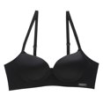 thumbnail image 1 of Wancir Bras for Women 2025 New Women's Solid Color Seamless Underwear without Steel Rims Detachable Chest Sagging Wave Pattern Bra, 1 of 4
