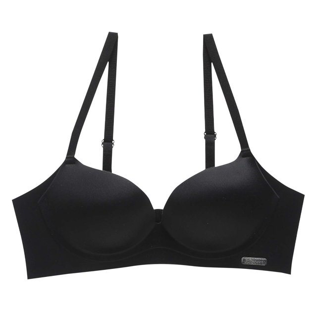 Wancir Bras for Women 2025 New Women's Solid Color Seamless Underwear without Steel Rims Detachable Chest Sagging Wave Pattern Bra