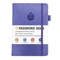 thumbnail image 1 of Fesfesfes Lockable English Address Book Password Protected Telephone Directory Border Design Notebook Address book with Alphabetical Tabs B, 1 of 1