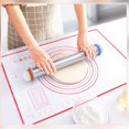 thumbnail image 3 of Large Silicone Pastry Mat Extra Thick Non Stick Baking Mat With Measurement Fondant Mat Dough Rolling Mat Oven Liner, 3 of 8