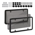 thumbnail image 4 of Universal Frame Cover, Holder, Car Plate Frame, Number Plate with Screws for Front and Rear Car Tags Truck Vehicles , Black, 4 of 7
