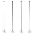 thumbnail image 1 of 4Pcs Stainless Steel Swizzling Stick Reusable Beverage Stirrer Coffee Honey Stir Stick, 1 of 9