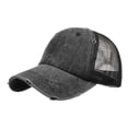 thumbnail image 2 of Unisex Men Women Solid Color Sun Hat Adjustable Baseball Cap Hip Hop Hat, 2 of 4