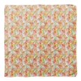 thumbnail image 4 of Bimba Orange Colorful Leaves Pure Silk Printed Head Bandanas Summer Neck Wrap Scarf 40 x 80 Inches, 4 of 6