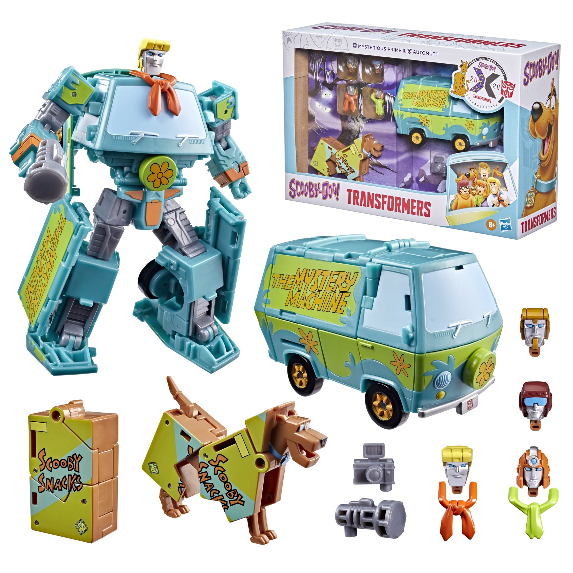 Transformers Scooby Doo Mysterious Prime & Automutt Converting Action Figure Set