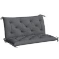 thumbnail image 1 of Outsunny Garden Bench Cushion with Backrest, Non-Slip 2 Seater Soft Pad, 1 of 10