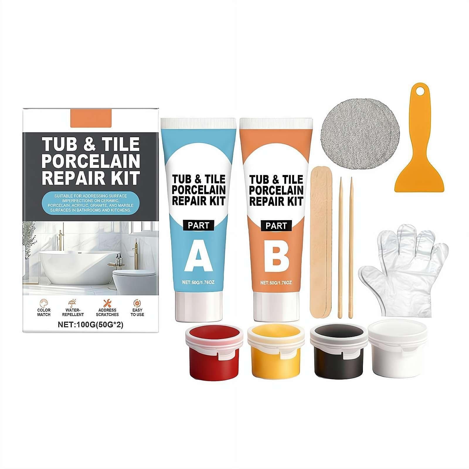 Kits de réparation de baignoires en porcelaine - Solutions durables et efficaces Kits de réparation de baignoires en porcelaine - Solutions durables et efficaces