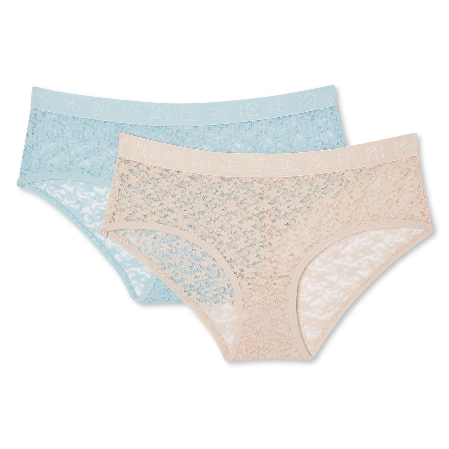 No Boundaries Women's Lace Hipster 2-Pack