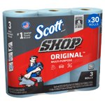 Scott 75143 Scott Shop Towels, Blue (3 Rolls, 55 Towels/Roll, 165 Towels Total)