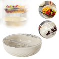 thumbnail image 1 of Cqxid Food Storage Snack Bowl | Snack Containers | Fruit Plate Living Room Snacks Organizer Double Layer Snack & Fruit Bowl Snacks Food Holder Phone Stand Nut & Snacks Dish For Home Use, 1 of 9
