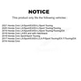 thumbnail image 2 of Transit Auto Front Disc Brake Rotors and Semi-Metallic Pads Kit for Car Honda Civic K8S-100668, 2 of 11