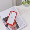 thumbnail image 1 of Clear Transparent Silicone Full-Body Protective Case  – Shockproof, Ultra-Durable Gel TPU Cover (Red,iphone15promax), 1 of 11