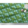 thumbnail image 3 of Soimoi Cotton Poplin Fabric Leaves,Floral & Scale Geometric Print Fabric by Yard 56 Inch Wide, 3 of 3