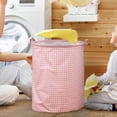 thumbnail image 4 of BKER Patterned Linen Laundry Hamper Without Lid Large Open Top Dirty Stylish And Breathable Fabric For Bedroom Or Bathroom Easy And Durable Design, 4 of 5