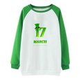 thumbnail image 4 of Chemises pour Femmes Décontractées à Manches Longues à Col Rond Hauts Chemises Amples Blouse Chandail Graphique Imprimé Chandails de la Saint-Patrick pour Femmes, 4 of 4