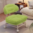thumbnail image 1 of Tabouret à Dossier Pivotant avec Roues, Siège Rond Compact pour la Maison/le Bureau, Soutien Ergonomique, Vert, 1 of 9