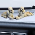 thumbnail image 3 of pitrice Poodle Dog Statue Animals Figurine Living Room Office Decoration Beige, 3 of 8