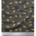thumbnail image 1 of Soimoi Gray Rayon Crepe Fabric OMG Text Fabric Prints By Yard 46 Inch Wide, 1 of 5