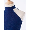 thumbnail image 4 of Yartina Robe de Danse Ballet Sans Manches pour Filles, Robe Justaucorps Moderne Contemporaine, Costume de Danse Bleu Marine 16, 4 of 7