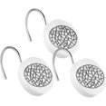 thumbnail image 1 of Popular Bath Sinatra Circular Resin Shower Hooks, 12-Pack, White, 1 of 2
