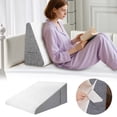 thumbnail image 2 of Hearth & Gear Pillow For Sleeping Support And | Orthopedic Triangle Cushion For Back Neck Leg Comfort | Breathable Bed Pillow For Posture Correction 1pc Cushion for Recliner Cushion Stuffing Back, 2 of 7