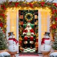 thumbnail image 4 of Qiulaii 1pcs Rideau de Porte de Noël Festif Père Noël - Décoration de Fête pour Porte d'Entrée et Mur, Tissu Polyester Durable, Facile à Installer, Décoration Saisonnière Réutilisable 35*71 Po, 4 of 6