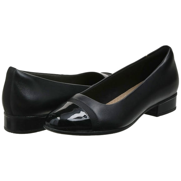 CLARKS Escarpin Juliet Monte pour Femme, Cuir Noir/synthétique, 075 M US
