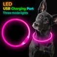 thumbnail image 5 of USB Rechargeable LED Dog Collar Glowing pet Dog Collar for Night Safety  Water Resistant Cuttable TPU Light Up Collars Fashion Light up Collar for Small Medium Large Dogs, 5 of 5
