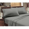 thumbnail image 1 of Hotel Luxurious, 1800 Series, 3pc Sheet Set Branch (Twin, Gray), 1 of 1