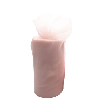 Thinsony Tulle Roll Spool For Wedding Decoration For DIY Crafts And Events Wide Application Tulle Rolls apricot pink 1Set