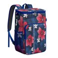 thumbnail image 1 of Vibrant Colorful Floral Insulated Backpack Cooler, Leakproof Cooler Bag with Exotic Flower Pattern for Outdoor Use, 1 of 6