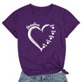 thumbnail image 1 of T-shirt Décontracté à Col Rond et Manches Courtes Imprimé Arbre de Noël pour Femmes, 1 of 1
