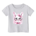 thumbnail image 3 of Chemises à Manches Longues Unies pour Filles Tenues d'Hiver pour Tout-Petits Imprimé de Pâques Mignon Col Rond T-Shirt Décontracté, 3 of 3