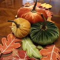thumbnail image 3 of Flocking Artificial Pumpkin Fake Foam Pumpkin Artificial Pumpkin for Fall Autumn Halloween Decor, 3 of 9