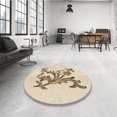 thumbnail image 4 of Ahgly Company Machine Washable Indoor Rectangle Transitional Vanilla Gold Area Rugs, 2' x 3', 4 of 7