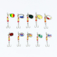thumbnail image 4 of GLFILL 30PCS Fishing Metal Spinner Lures Bass Hard Metal Spinner Baits Kit with A Box, 4 of 8