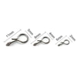 thumbnail image 2 of 50Pcs Stainless Steel Fly Fishing Snap Hooks / Links / Connectors Quick Change, 2 of 4