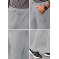 thumbnail image 4 of Adar Addition Scrubs for Men - Slim Leg Cargo Drawstring Scrub Pants - A6106 - Silver Gray - 2X, 4 of 7