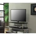 thumbnail image 1 of Convenience Concepts Designs2Go TG Pivotant à 2 Niveaux, Fini Bois Noir, 1 of 3