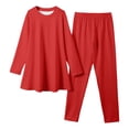 thumbnail image 4 of WENXIAOO Ensemble de Pyjama pour Enfants 2 Pcs Robe à Manches Longues avec Pantalon Pjs Tenue de Nuit Ensemble Pyjama Fillette 5-6 Ans, 4 of 6
