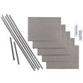 thumbnail image 1 of Fasade Hammered Vinyl Backsplash Kit 15 sq ft Galvanized Steel, 1 of 5