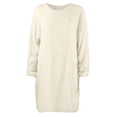 thumbnail image 4 of jovati Robe Chandail pour Femmes à Manches Longues Femmes Chandail d'Hiver Tricot Col Roulé Chaud à Manches Longues avec Poche Mini Robe Chandail, 4 of 9